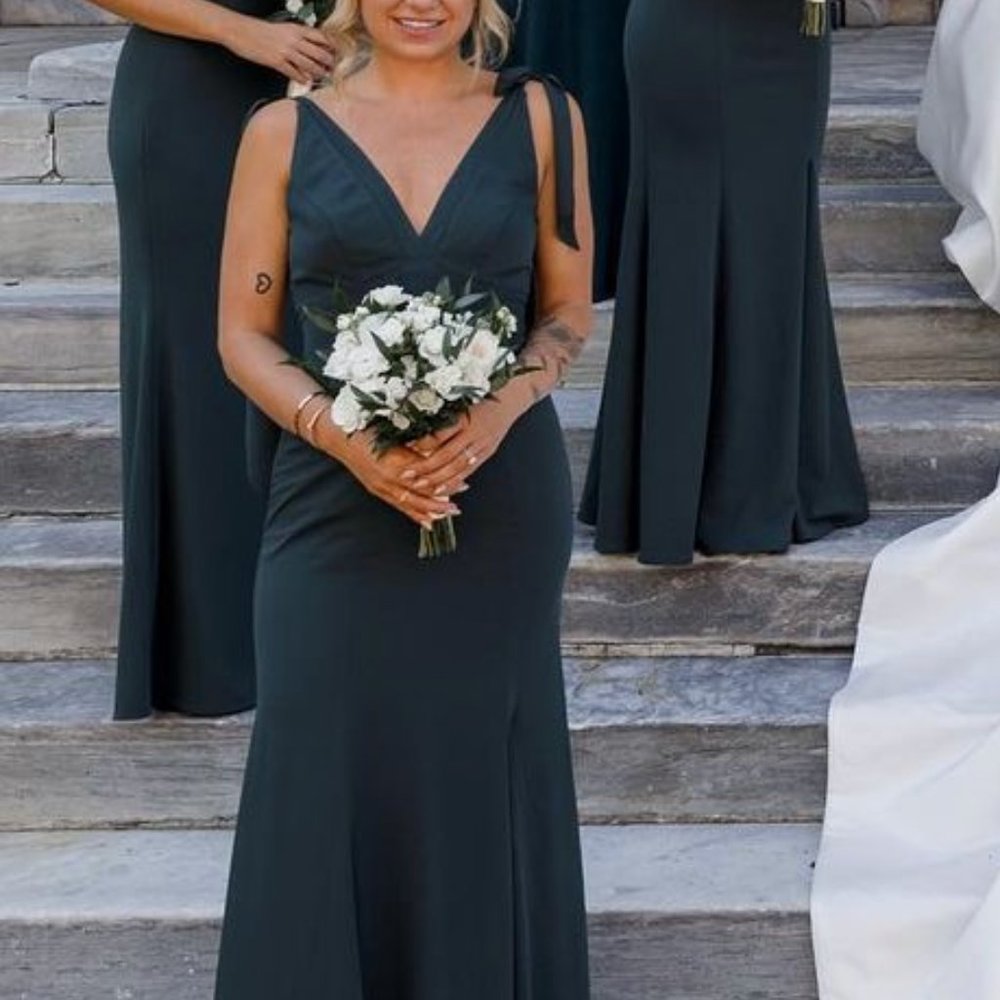 Watters Bridesmaid Dress - Janice - Evergreen